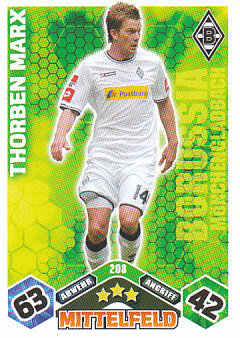 Thorben Marx Borussia Monchengladbach 2010/11 Topps MA Bundesliga #208